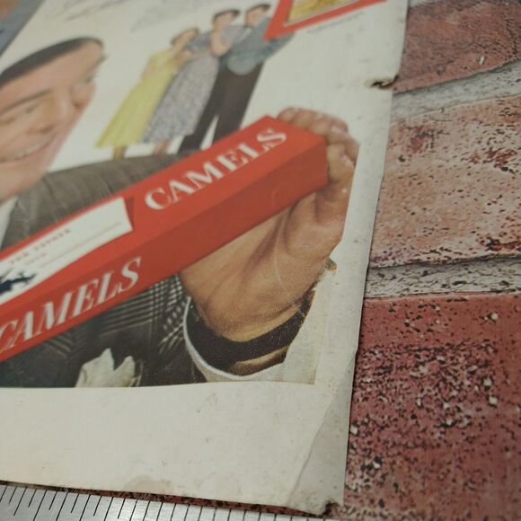 1950 Camel Cigarettes Vtg Magazine Print Ad Dad Holding Gift Carton Tobacco - Picture 12 of 12